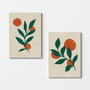 Wallity Conjunto de 2 Cuadros Decorativos de Lienzo Multicolor 50 x 70 cm
